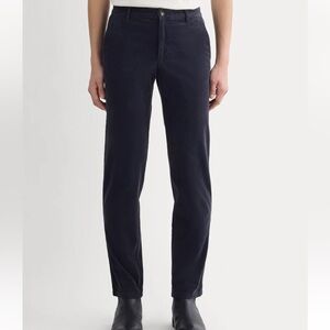 NWT Everlane Men's Dark Blue Corduroy Pants Trousers; size 33x30, handsome, soft